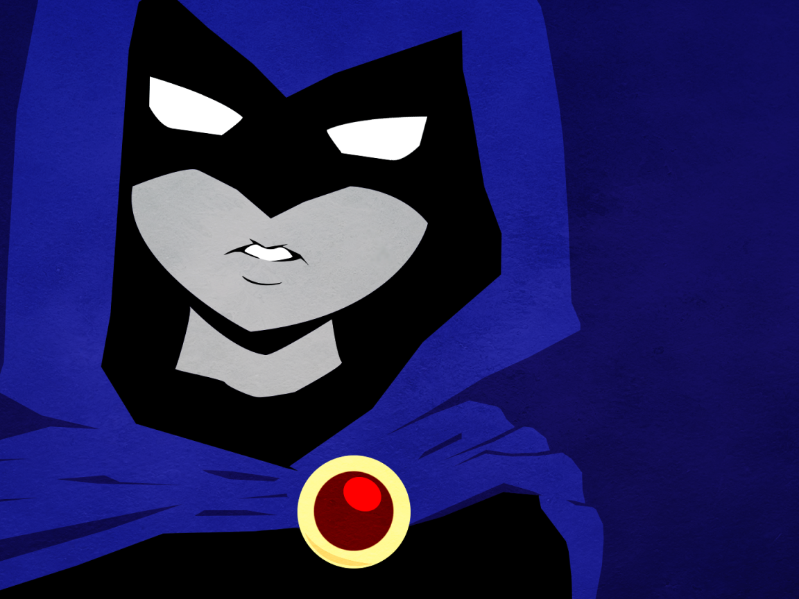 Персонаж комикса Юные Титаны в капюшоне