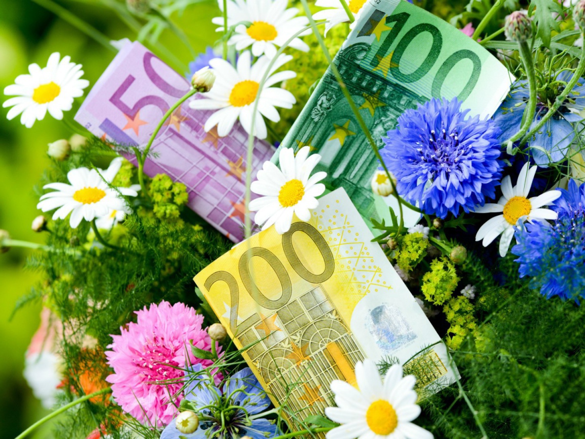 Деньги в букете