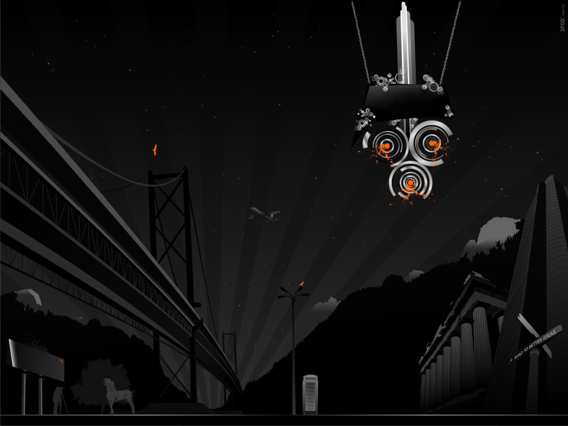 Светофор в виде черепа