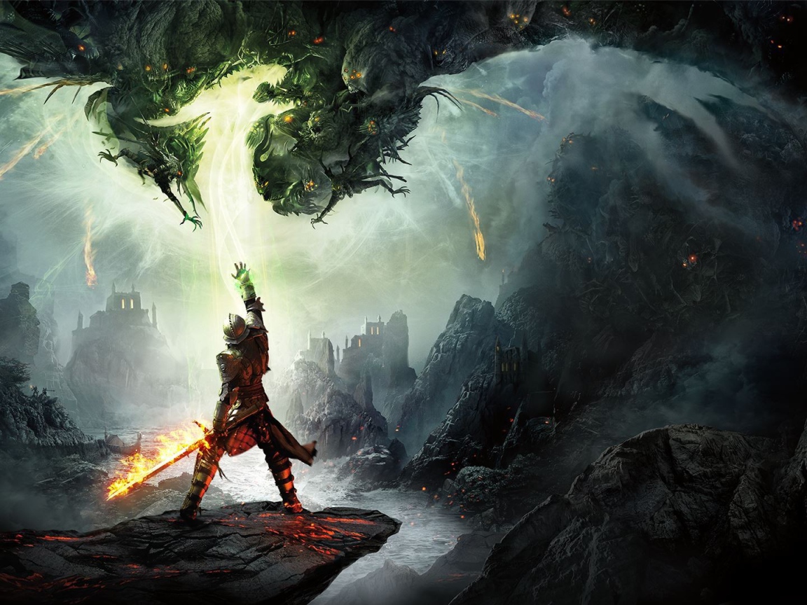 Воин с драконом, игра Dragon Age Inquisition