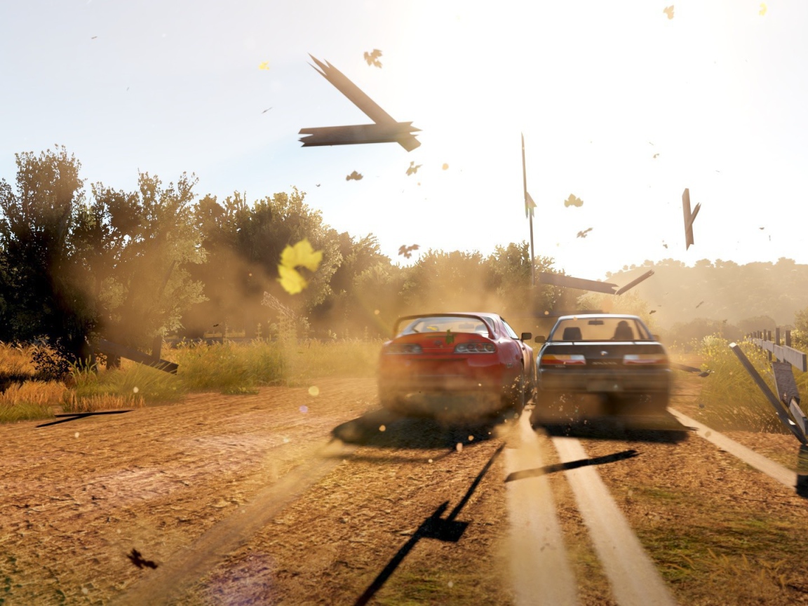 Авария в игре Forza Horizon