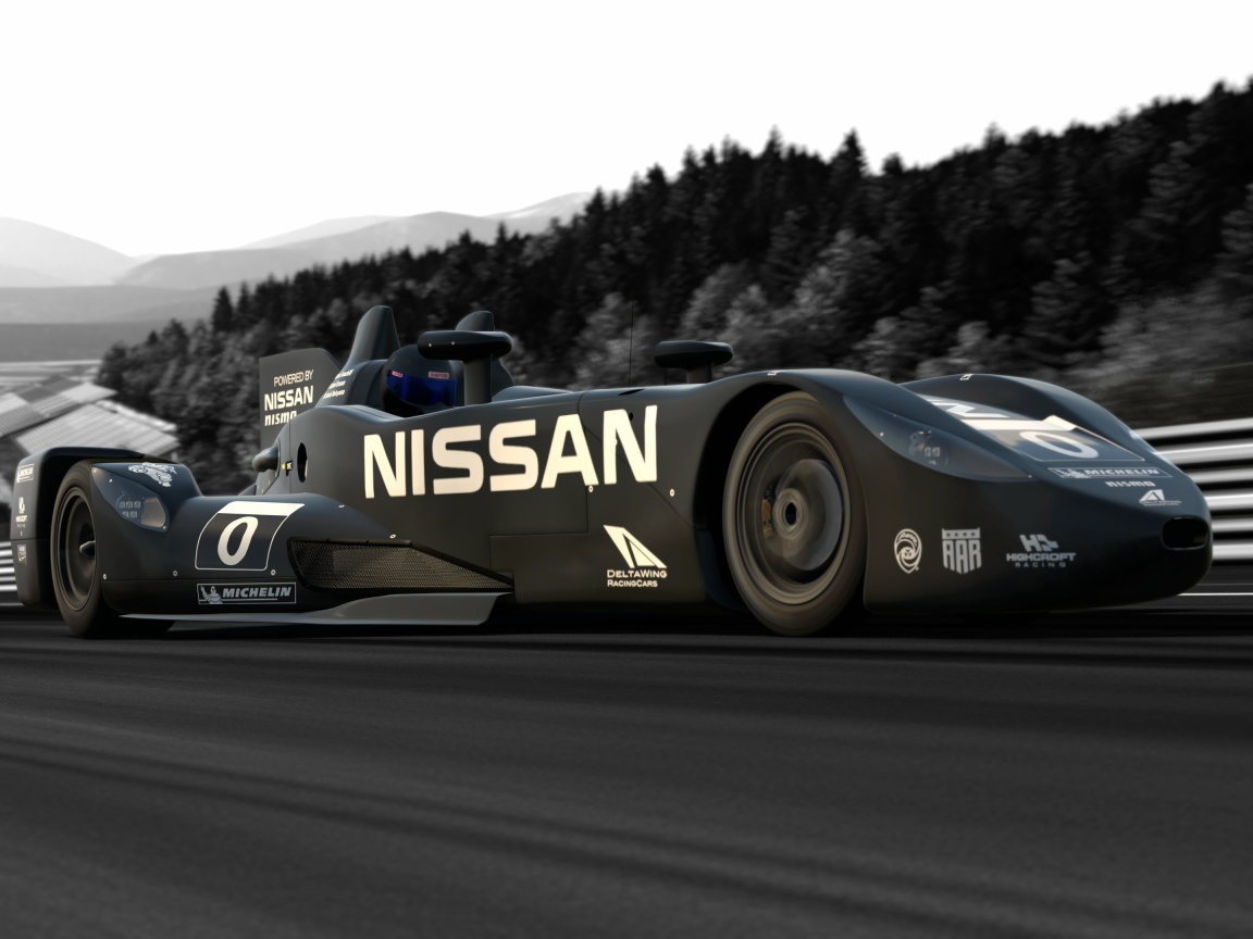 Черный Nissan Deltawing в игре Gran Turismo 6
