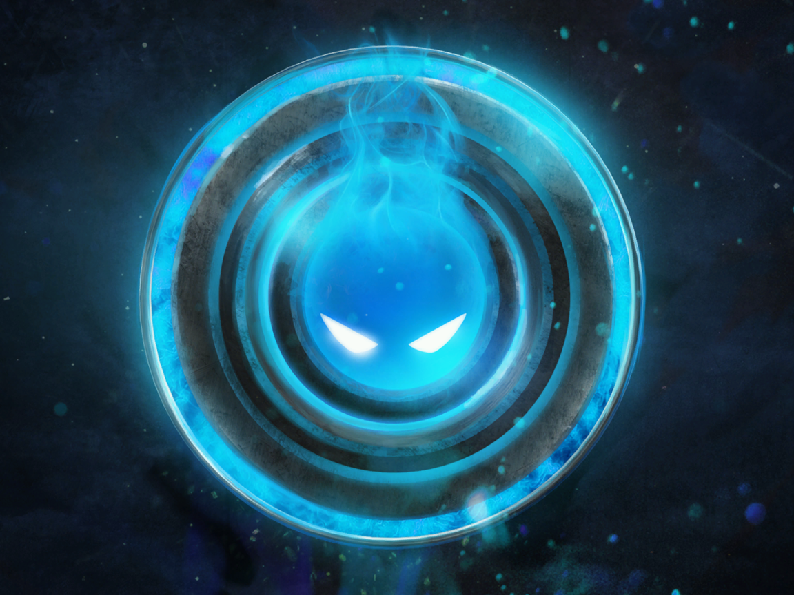 Голубое лицо на экране загрузки игры Dota 2