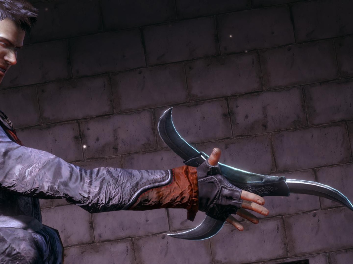 Бумеранг в руке Данте, игра Devil May Cry