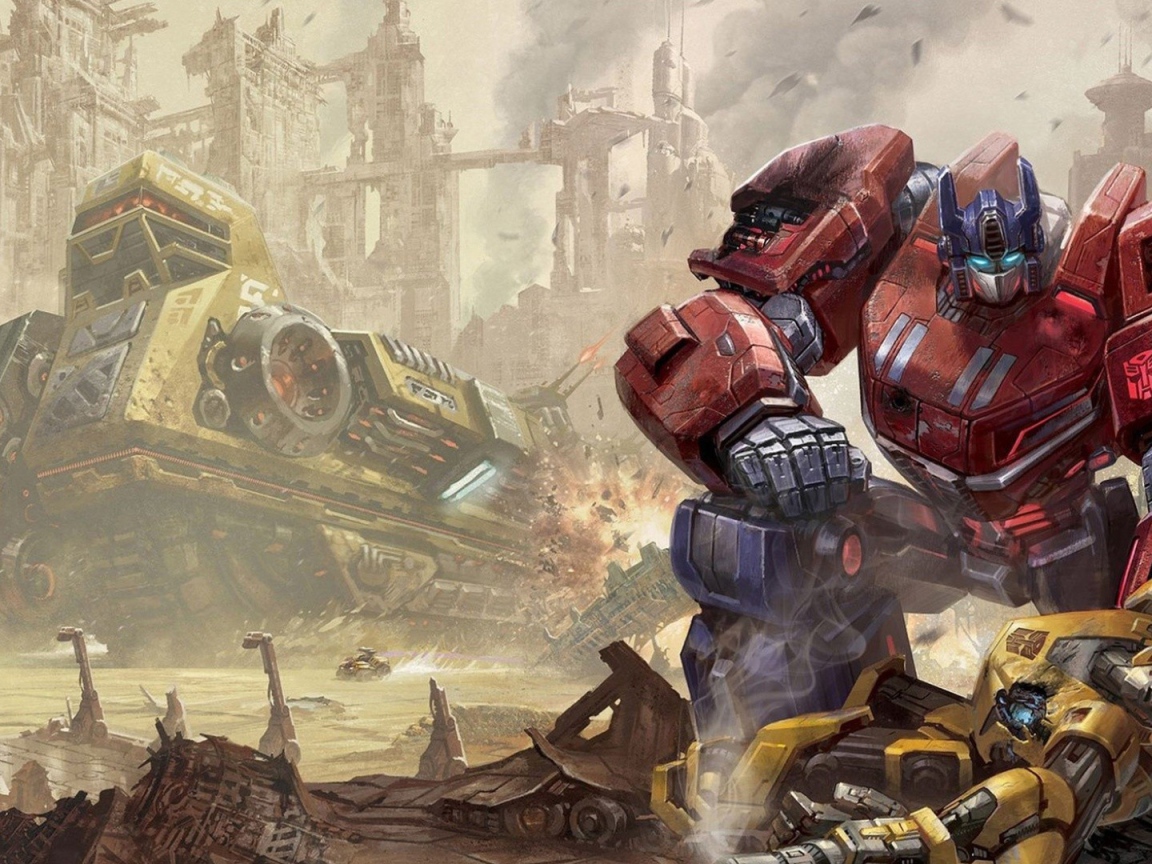 Бой в игре Transformers