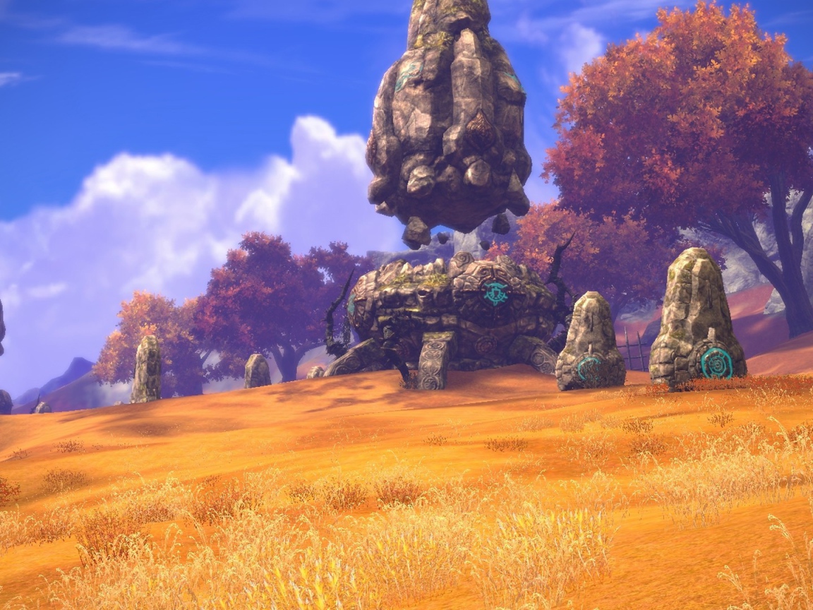 Летающие камни в игре Tera