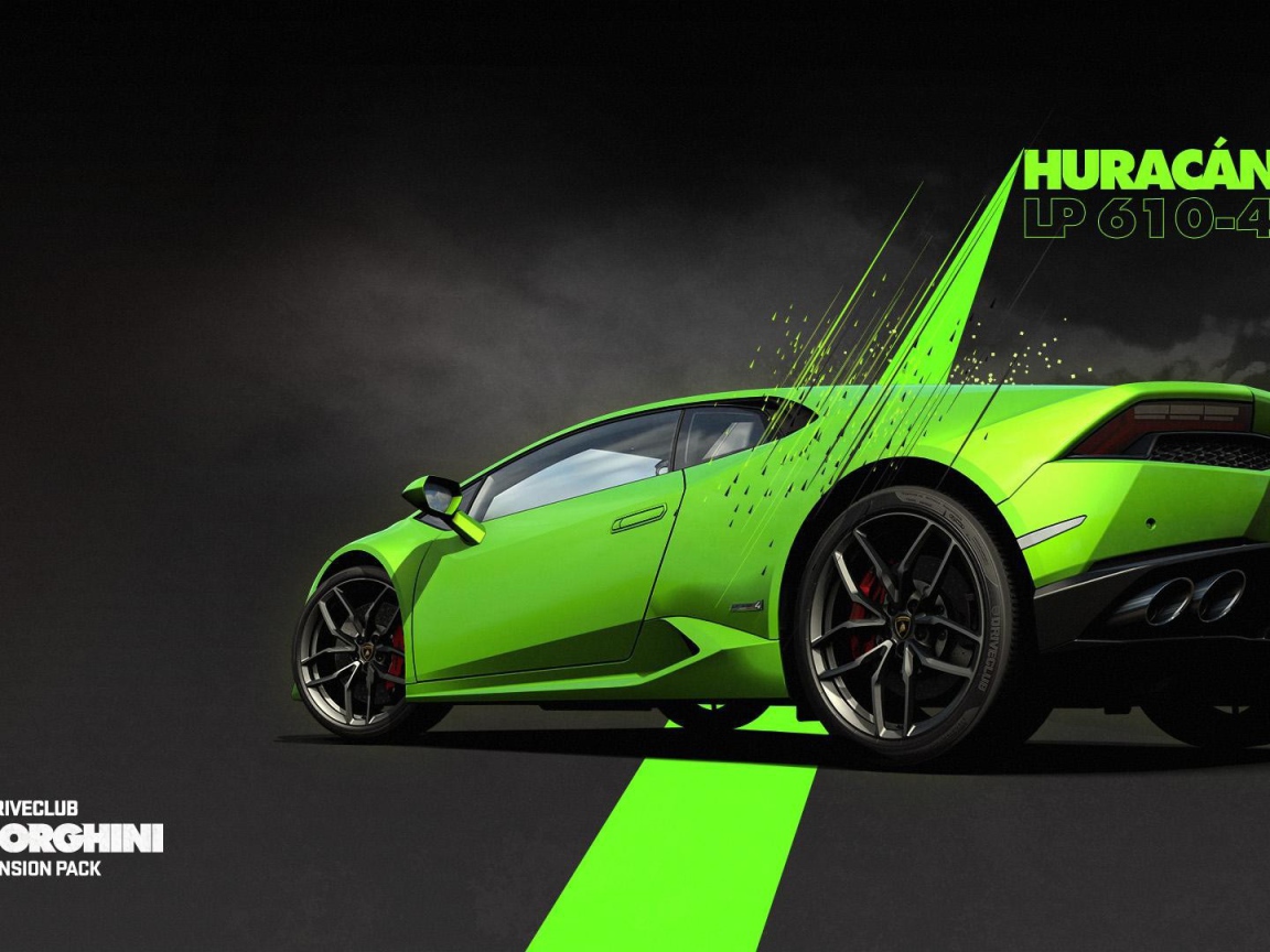 Нежно зеленый Ламборгини в игре Driveclub