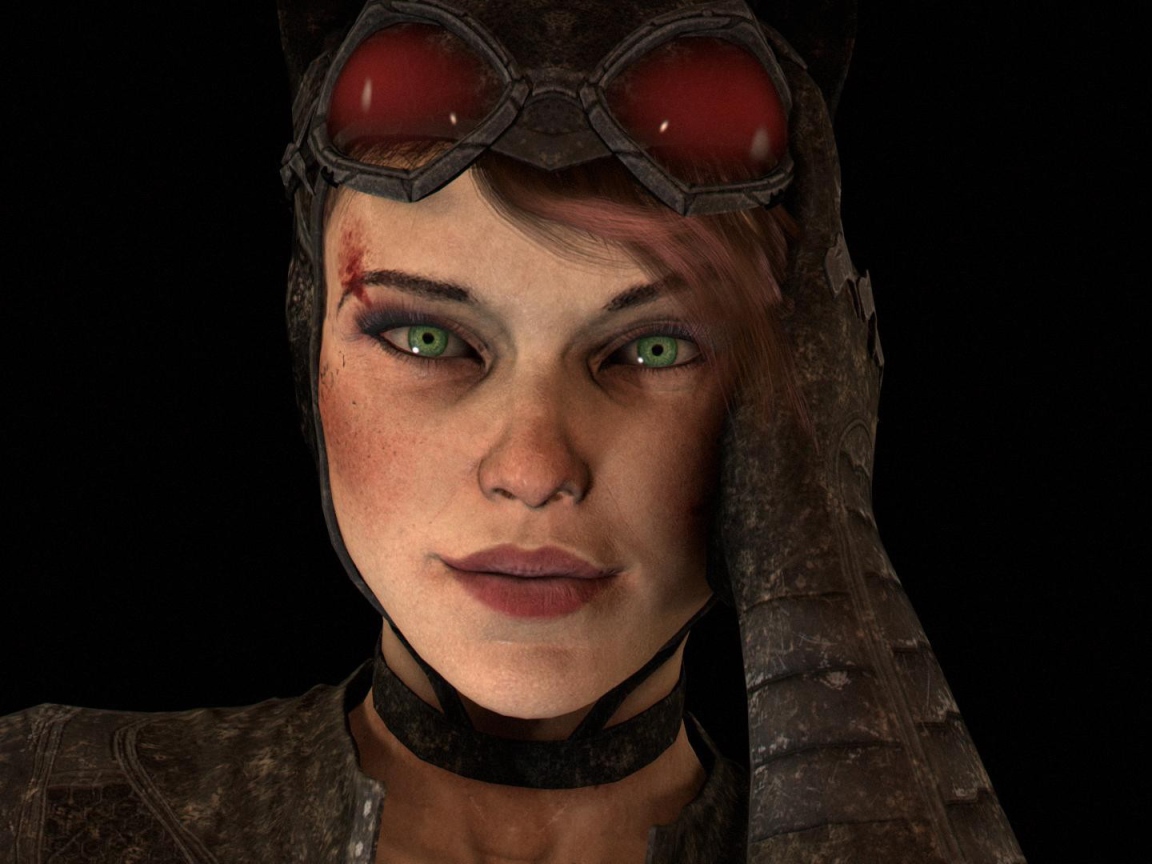 Зеленоглазая Catwoman, игра Batman Arkham Knight