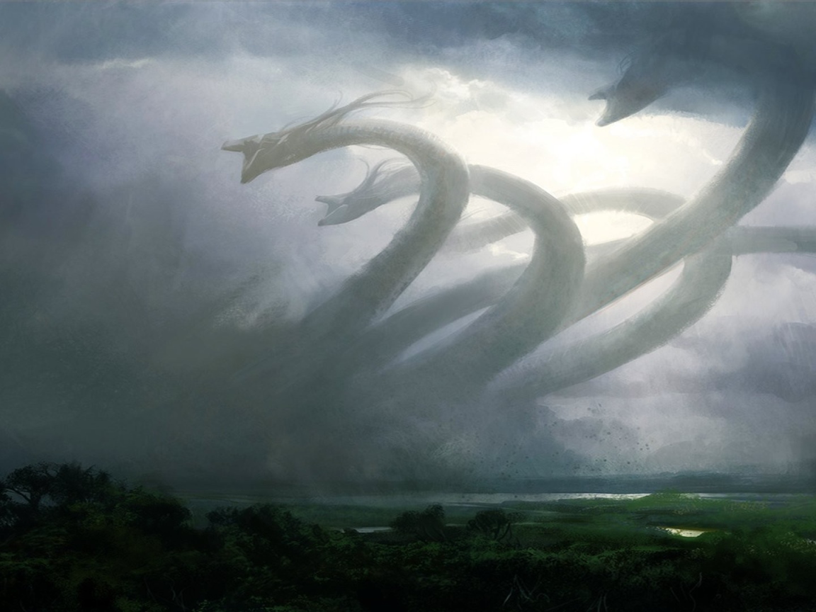 Стоглавое чудовище из игры Magic The Gathering