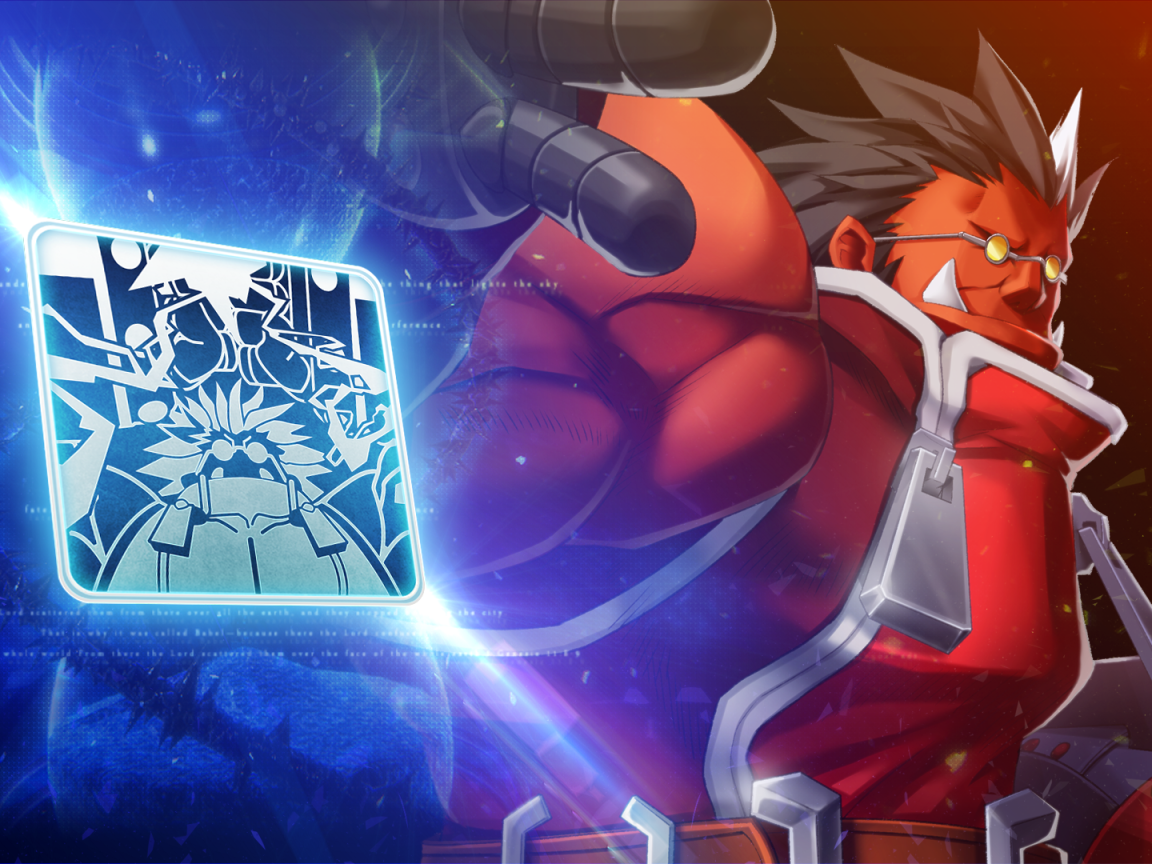 Айрон Тейгер из игры Blazblue