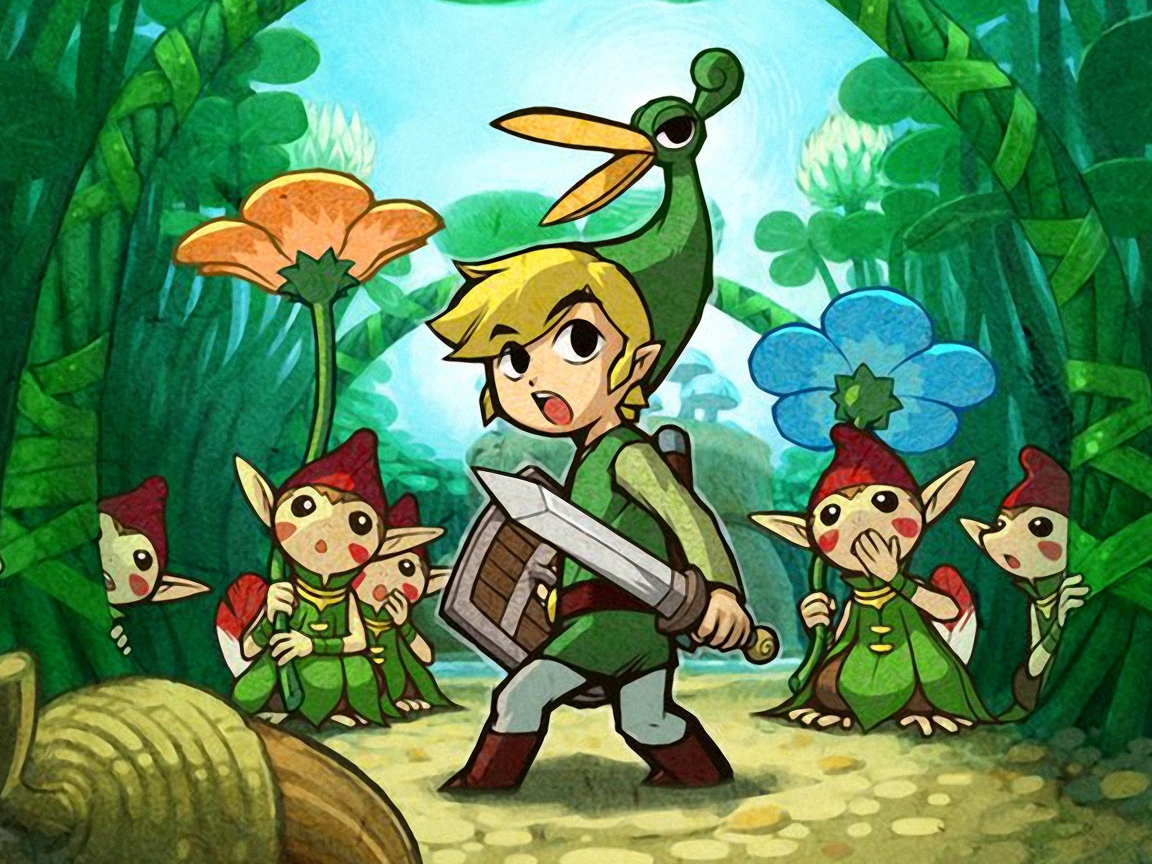 Линк из игры The Legend of Zelda The Minish Cap