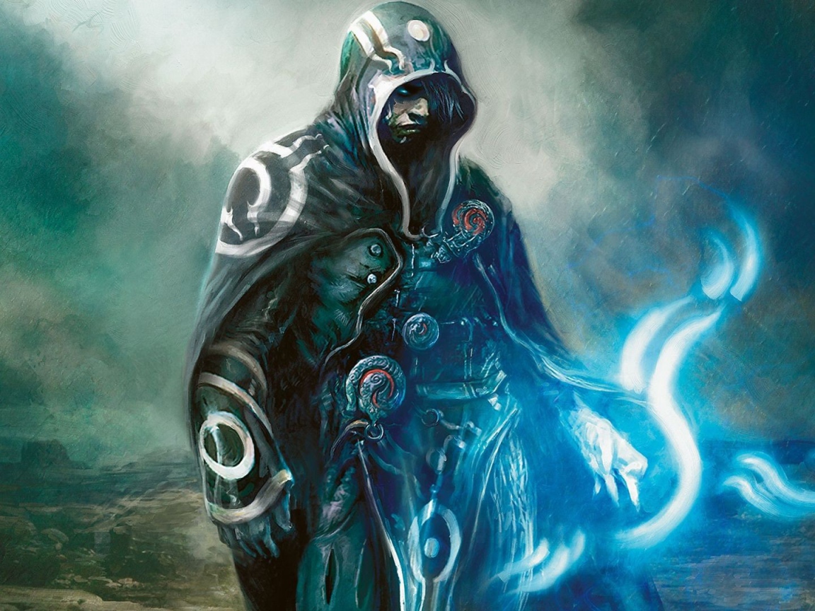 Маг в накидке из игры Magic The Gathering