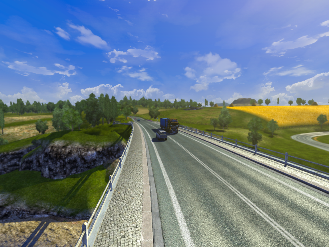 Автобан в игре Euro Truck Simulator 2