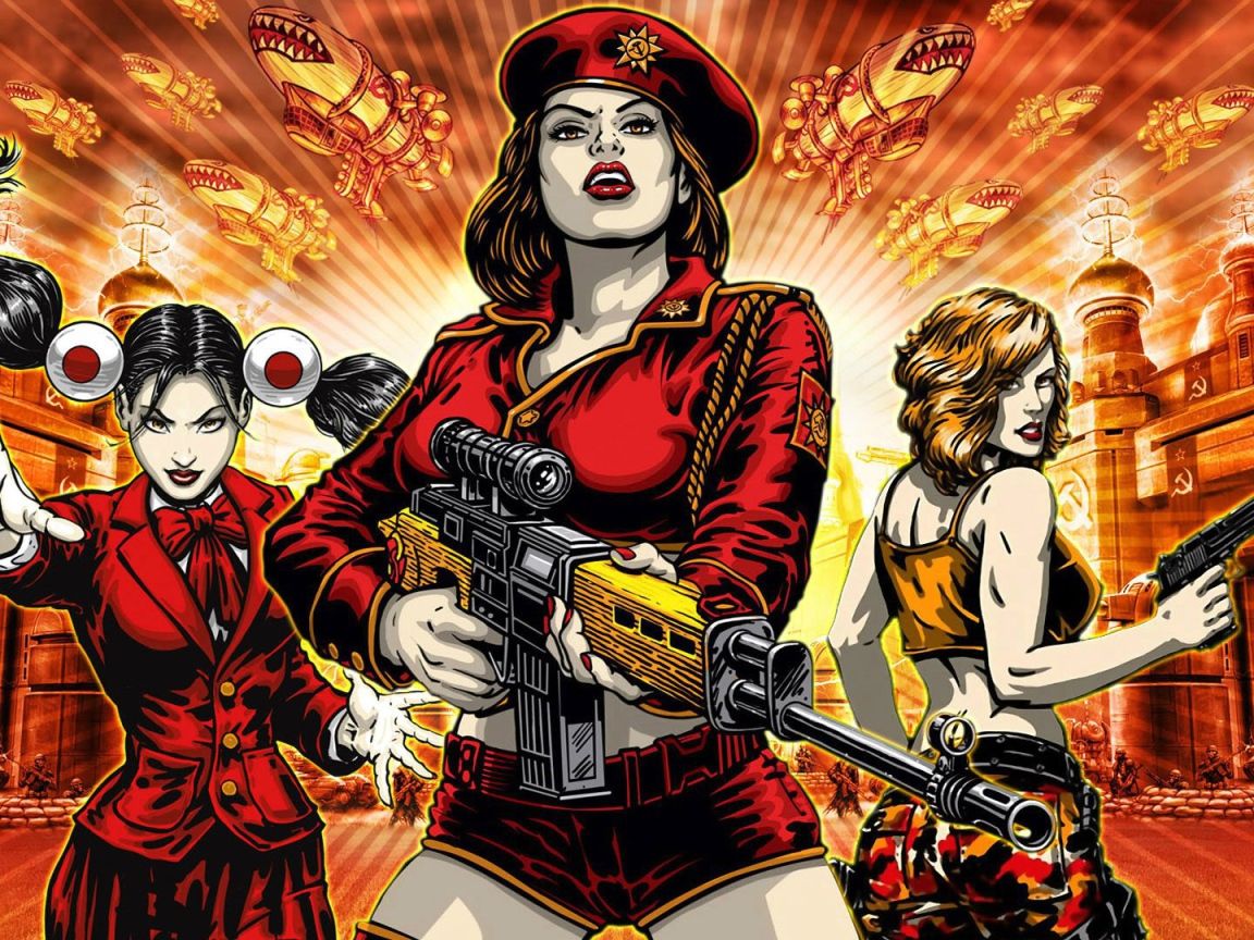 Популярная игра Red alert 3