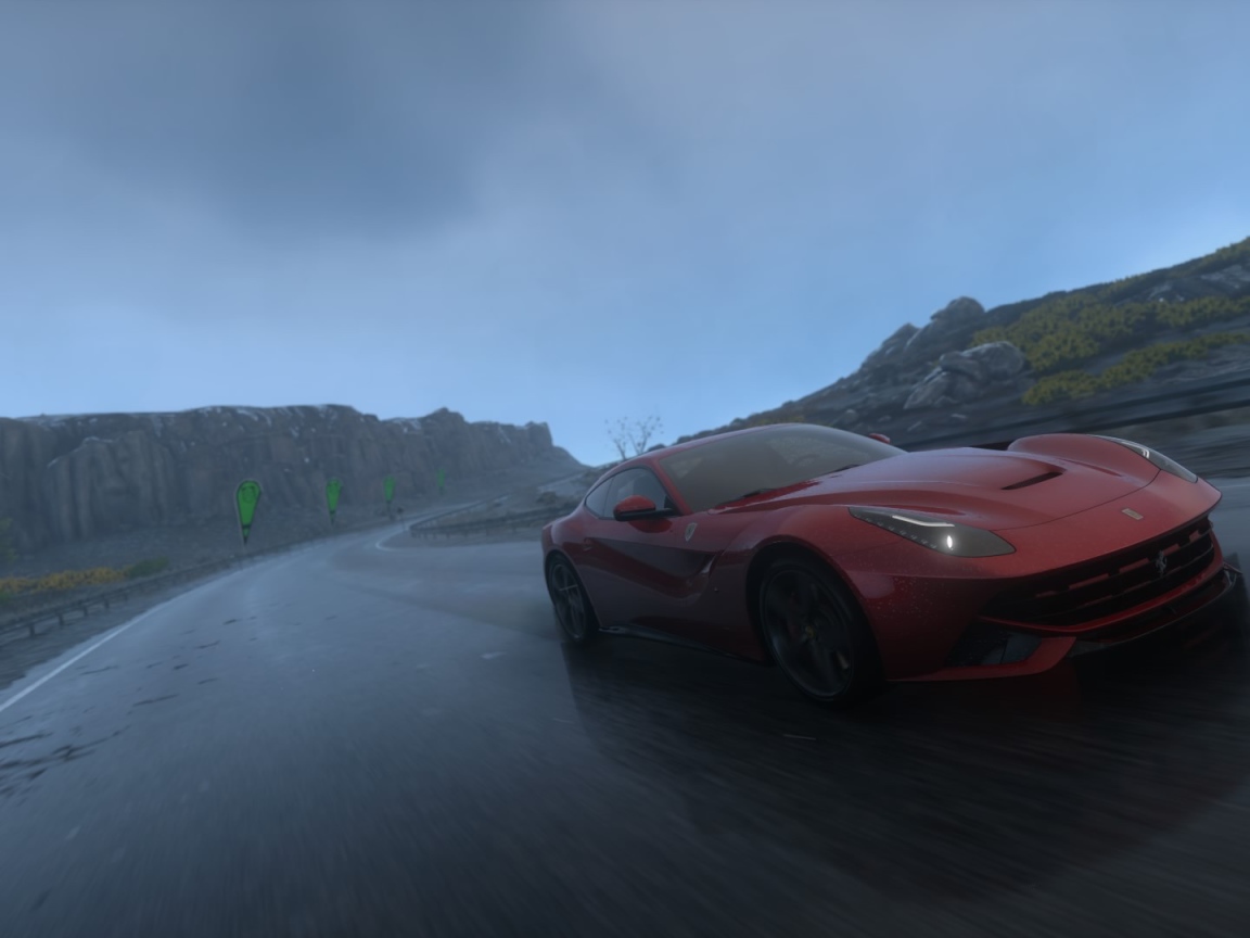 Красный Феррари в игре Driveclub