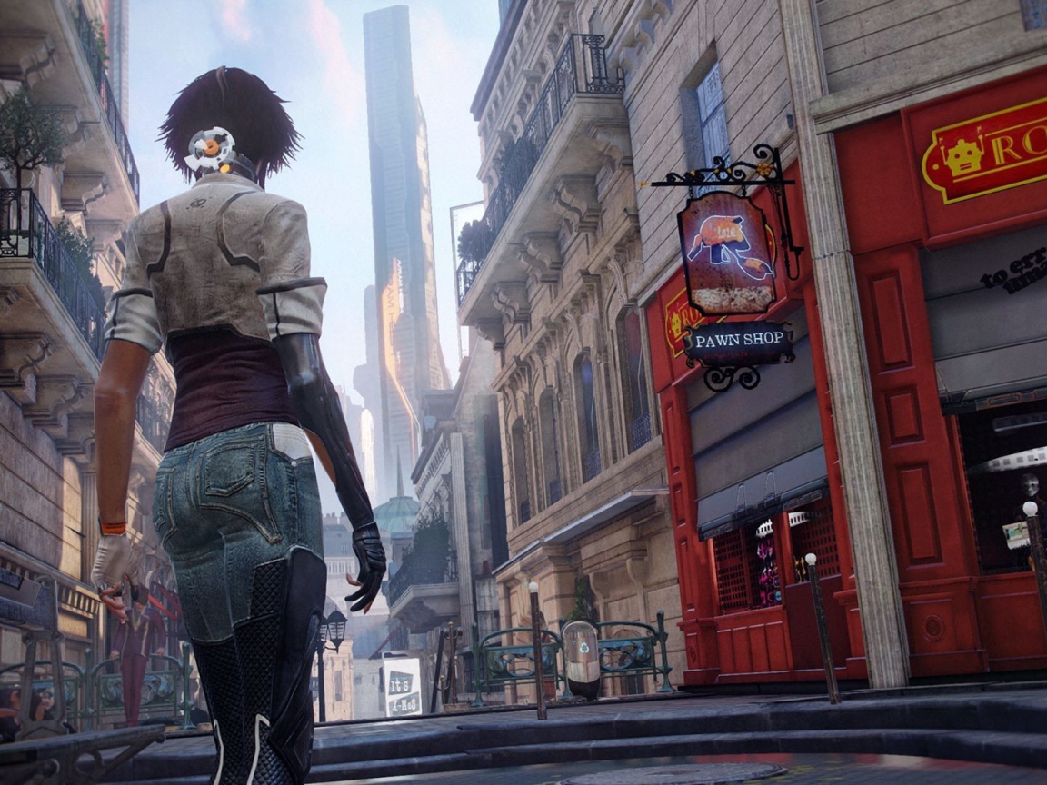 Девушка идет по Парижу, игра Remember Me