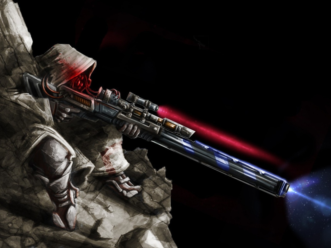 Снайпер стреляет из космоса