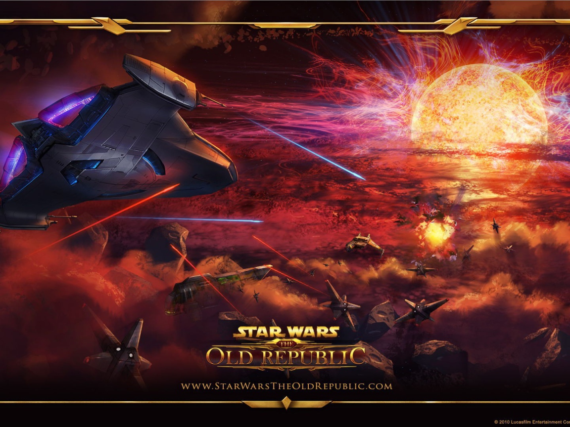 Космическое сражение в игре  Star Wars The Old Republic