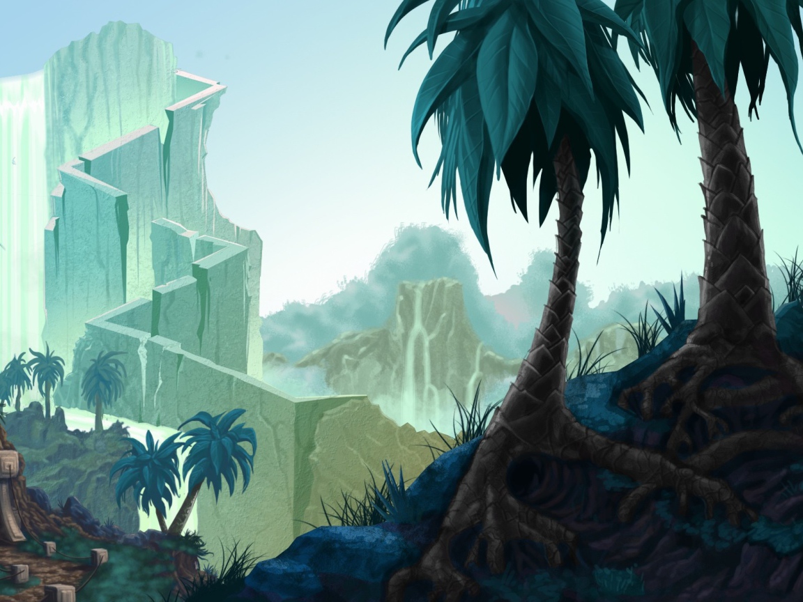 Лестница в небо, фон игры Bejeweled 3