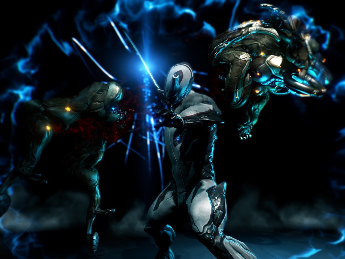 Сражение в игре Warframe
