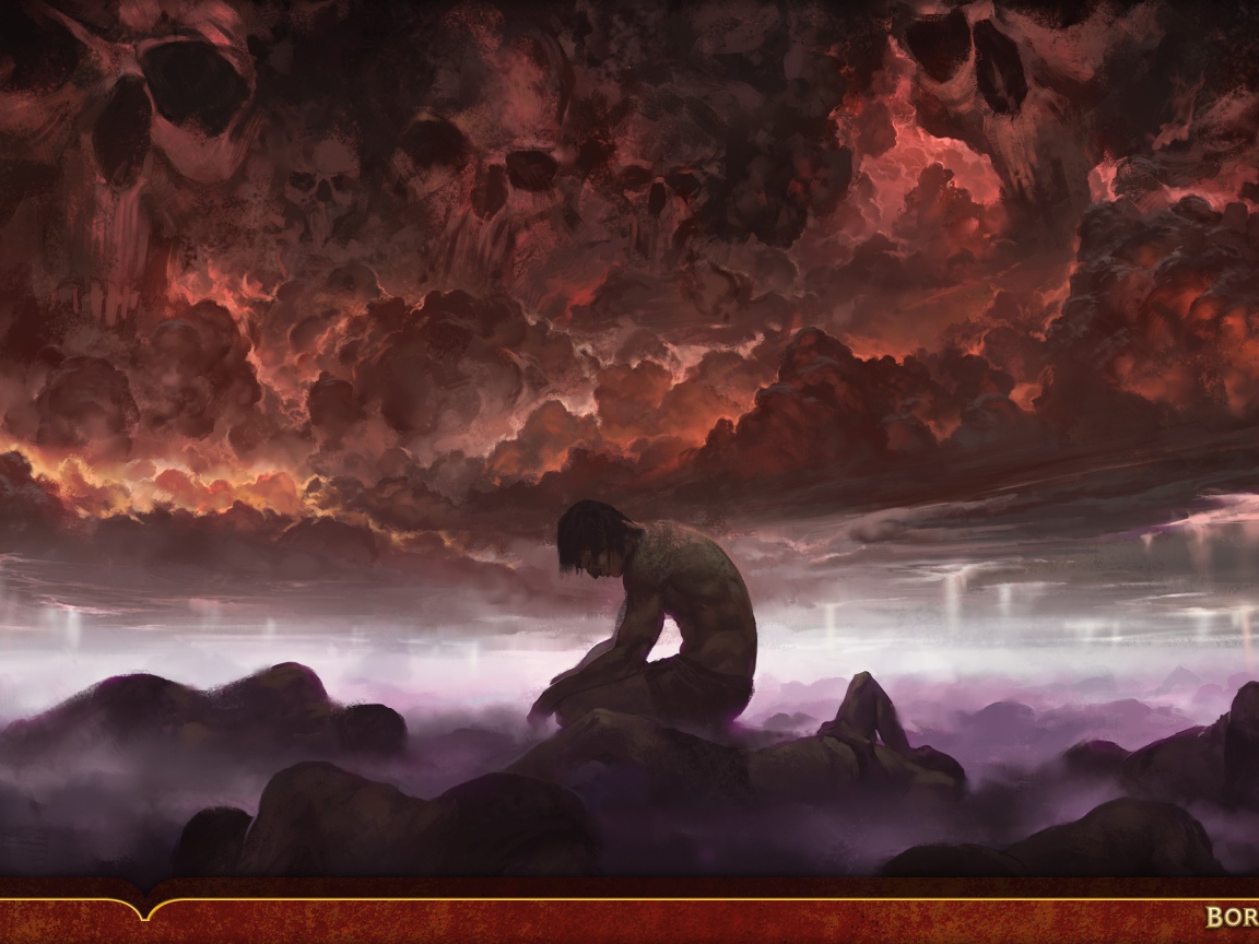 Персонаж игры Magic the Gathering под злыми силами