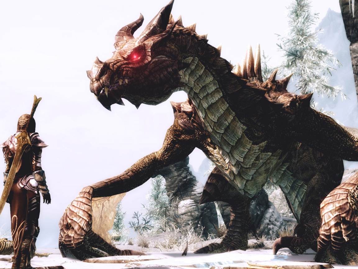 Дракон в игре The Elder Scrolls V Skyrim