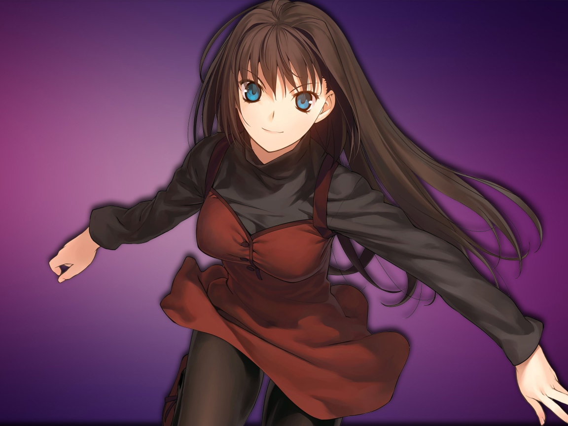 Девушка из игры компании Type Moon