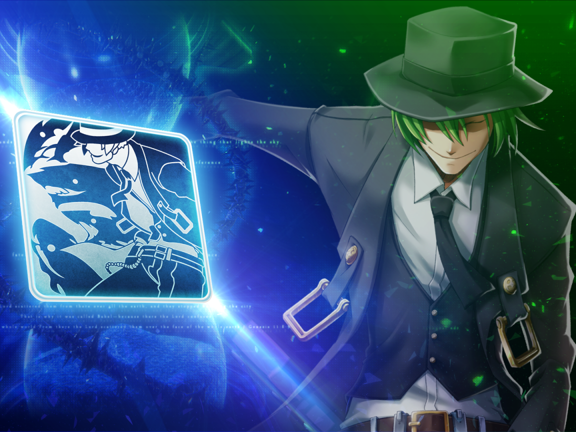 Парень в шляпе в игре Blazblue