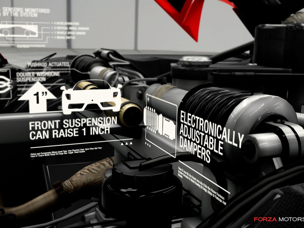 Интерфейс игры Forza Motorsport