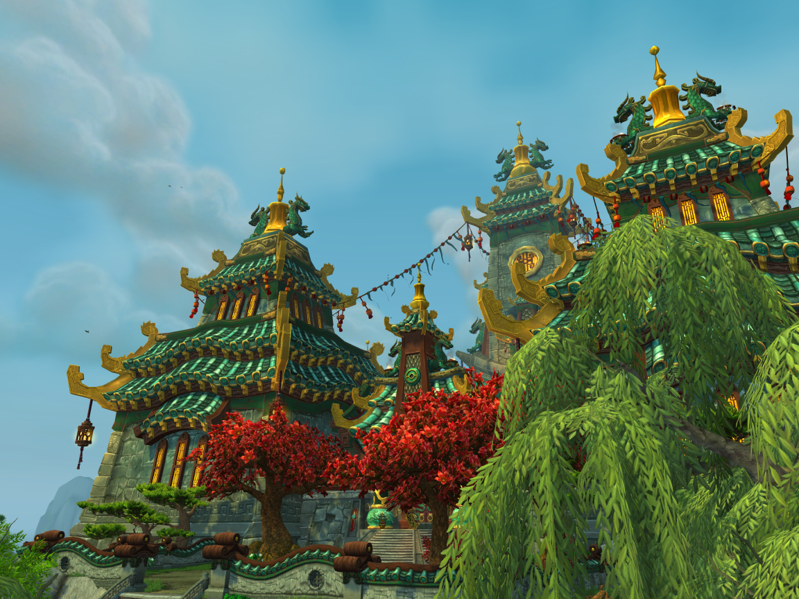 Великолепный замок в игре World of Warcraft Mists of Pandaria