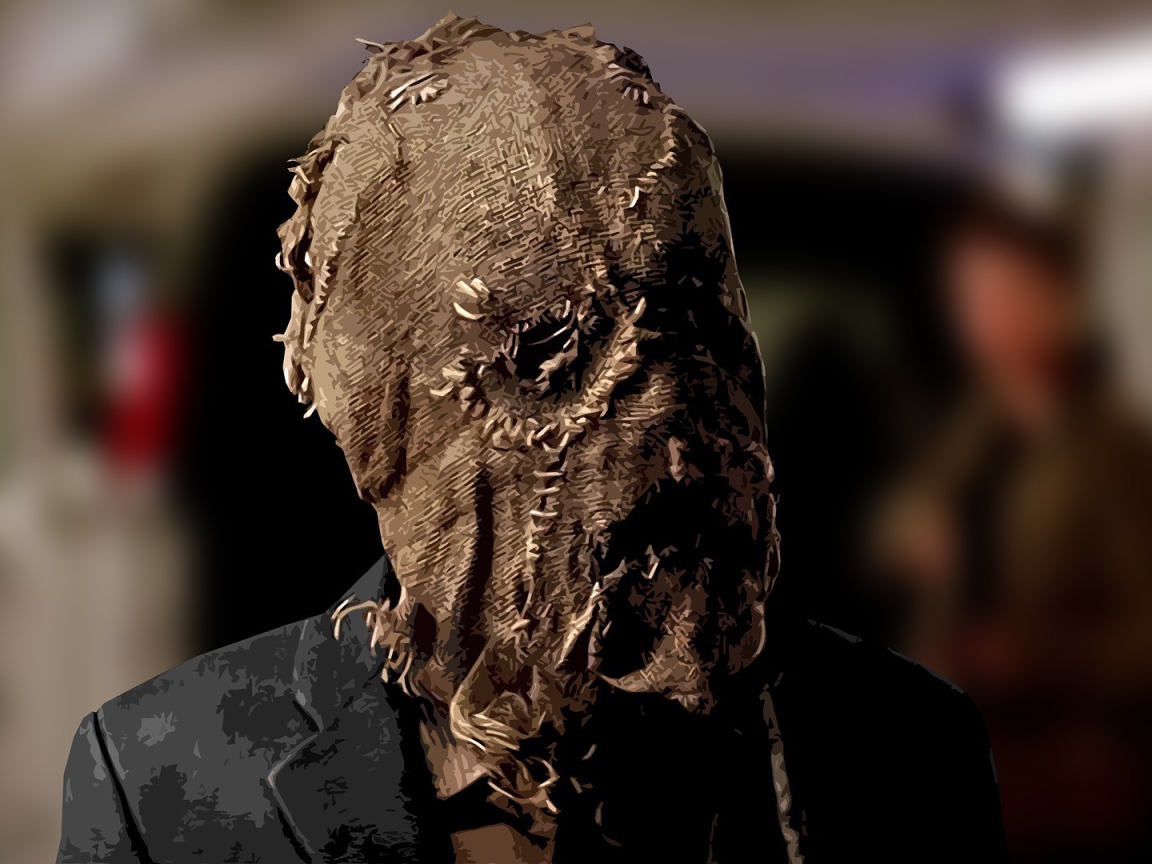 Маска на голове Scarecrow