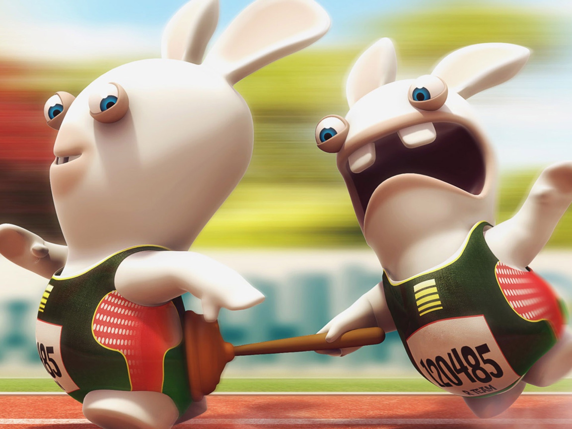 Беговая дорожка, игра Rayman Raving Rabbids