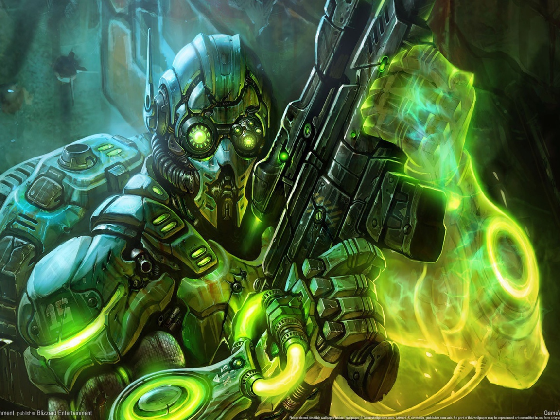 Воин андроид в игре Starcraft II