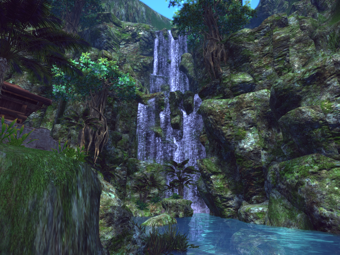 Водопад в игре Tera