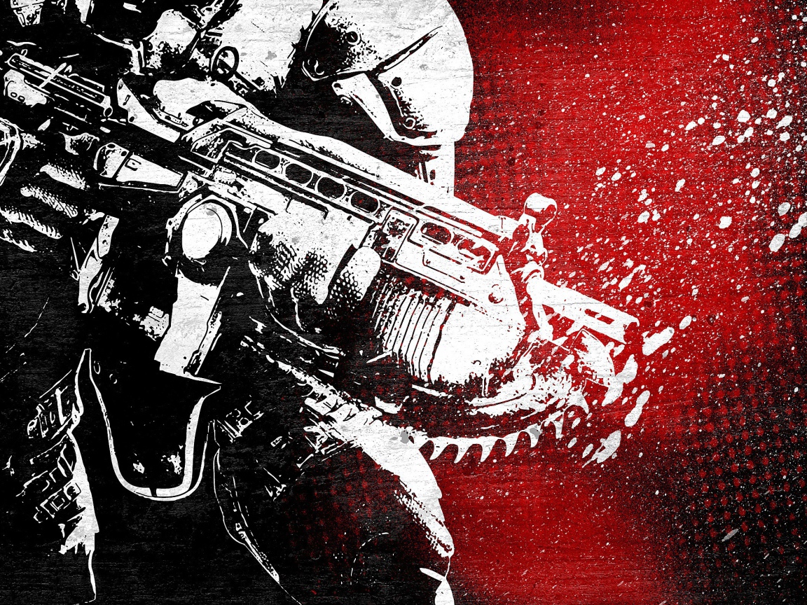 Белый робот, игра Gears of War