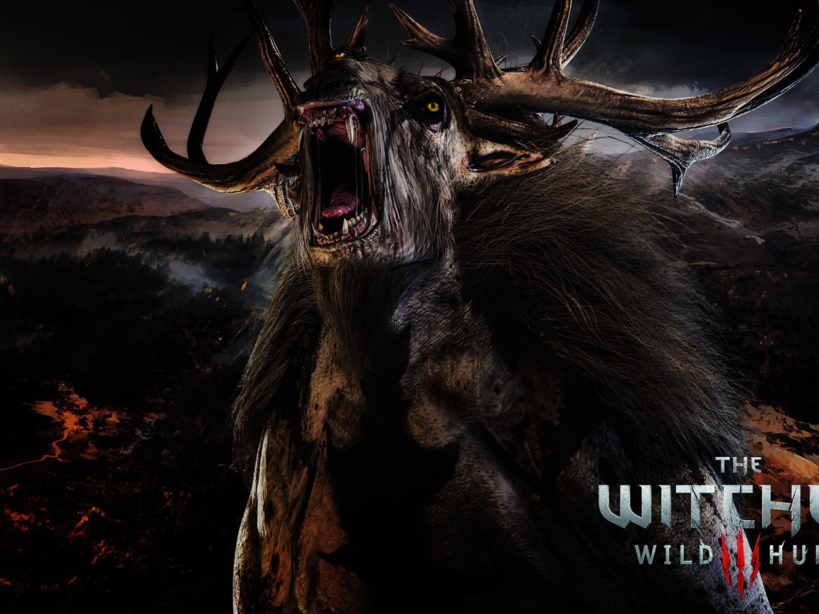 Дикий олень в игре The Witcher 3 Wild Hunt