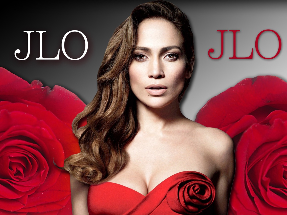 Дженнифер Лопес в розах