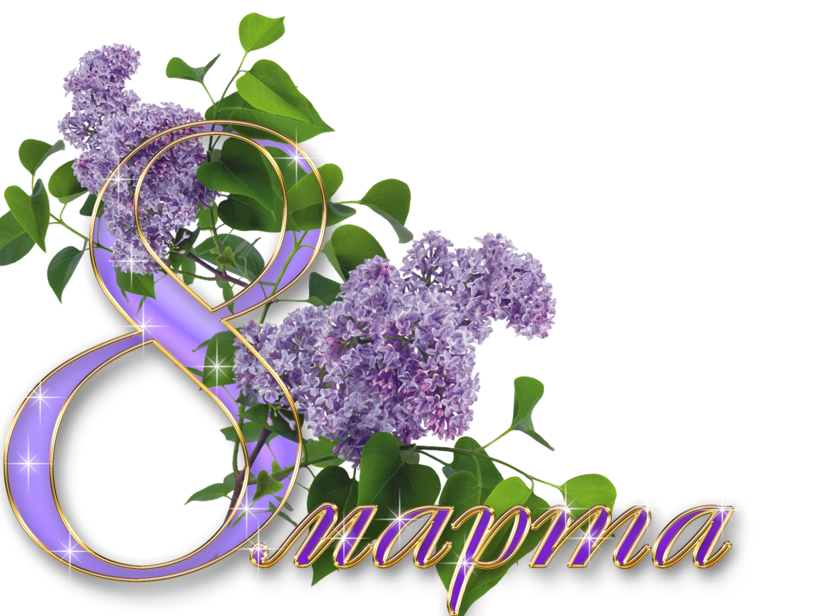 Сирень в букете для любимой на 8 марта