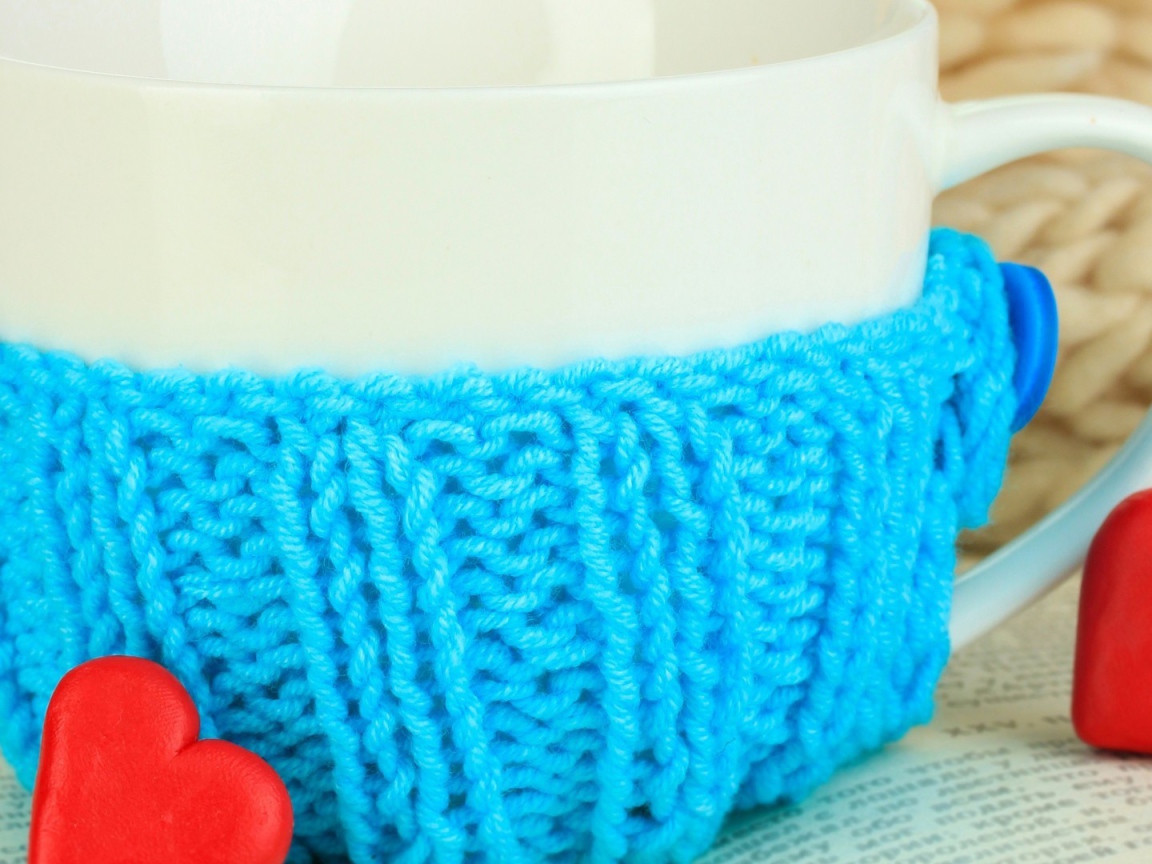 Чашка в теплом наряде