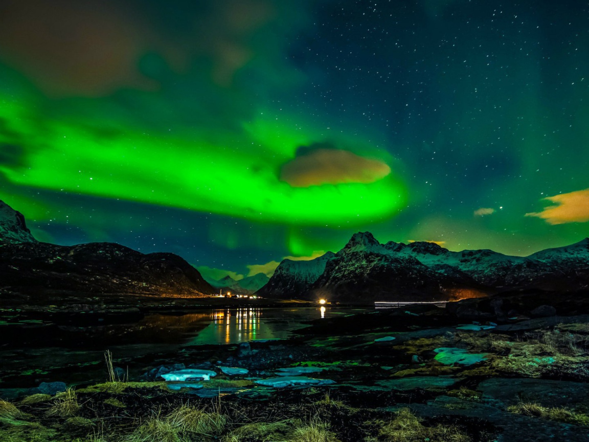 Фантастическое северное сияние