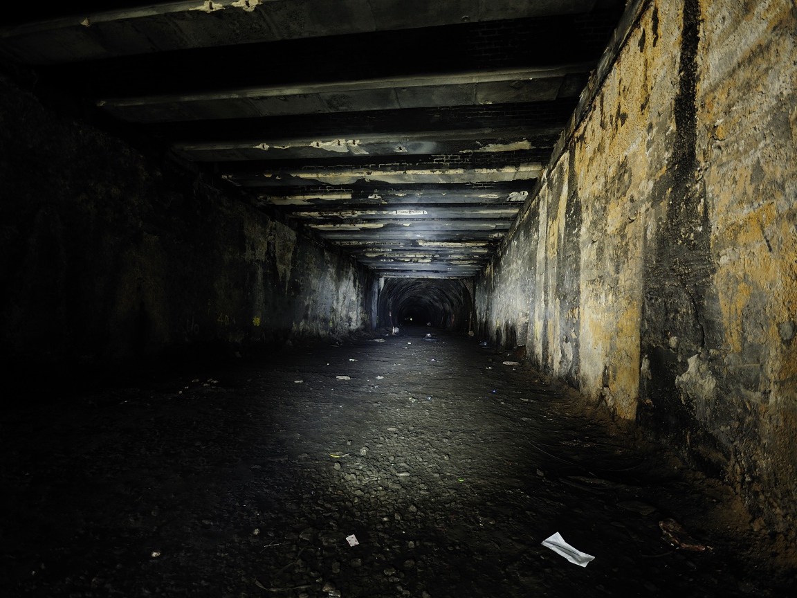 Угольная выработка в шахте