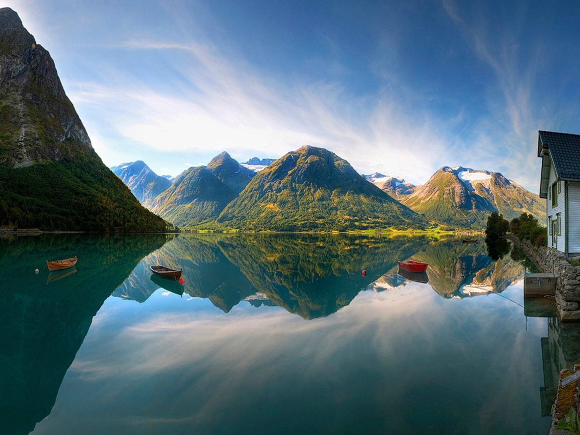 Горное озеро в Норвегии