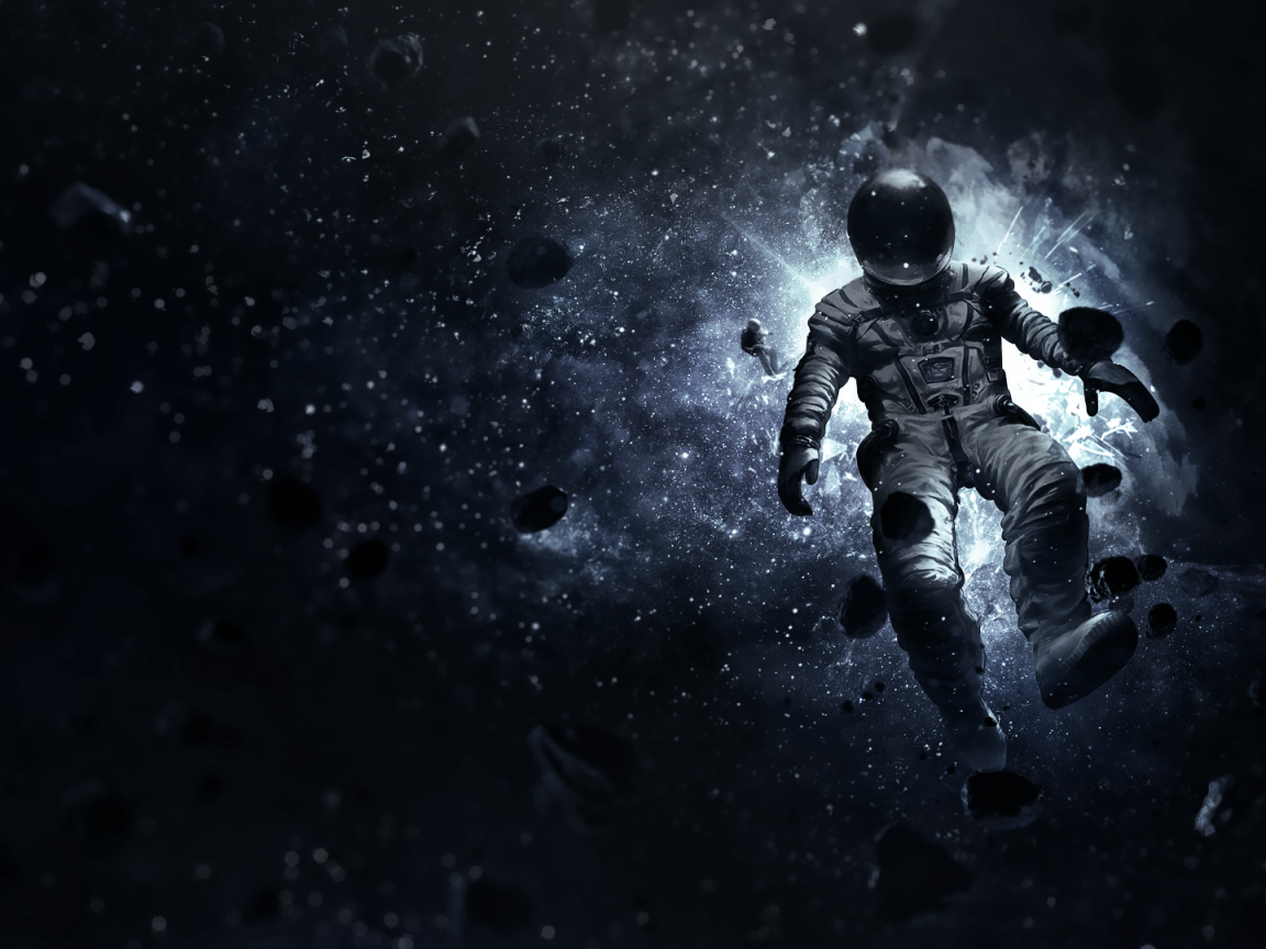 Космонавт потерялся в космосе