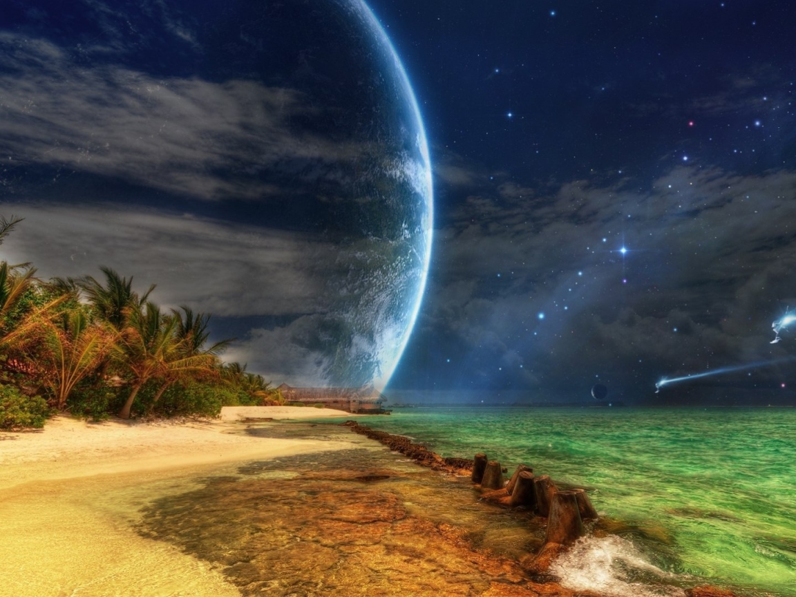 Пляж на другой планете