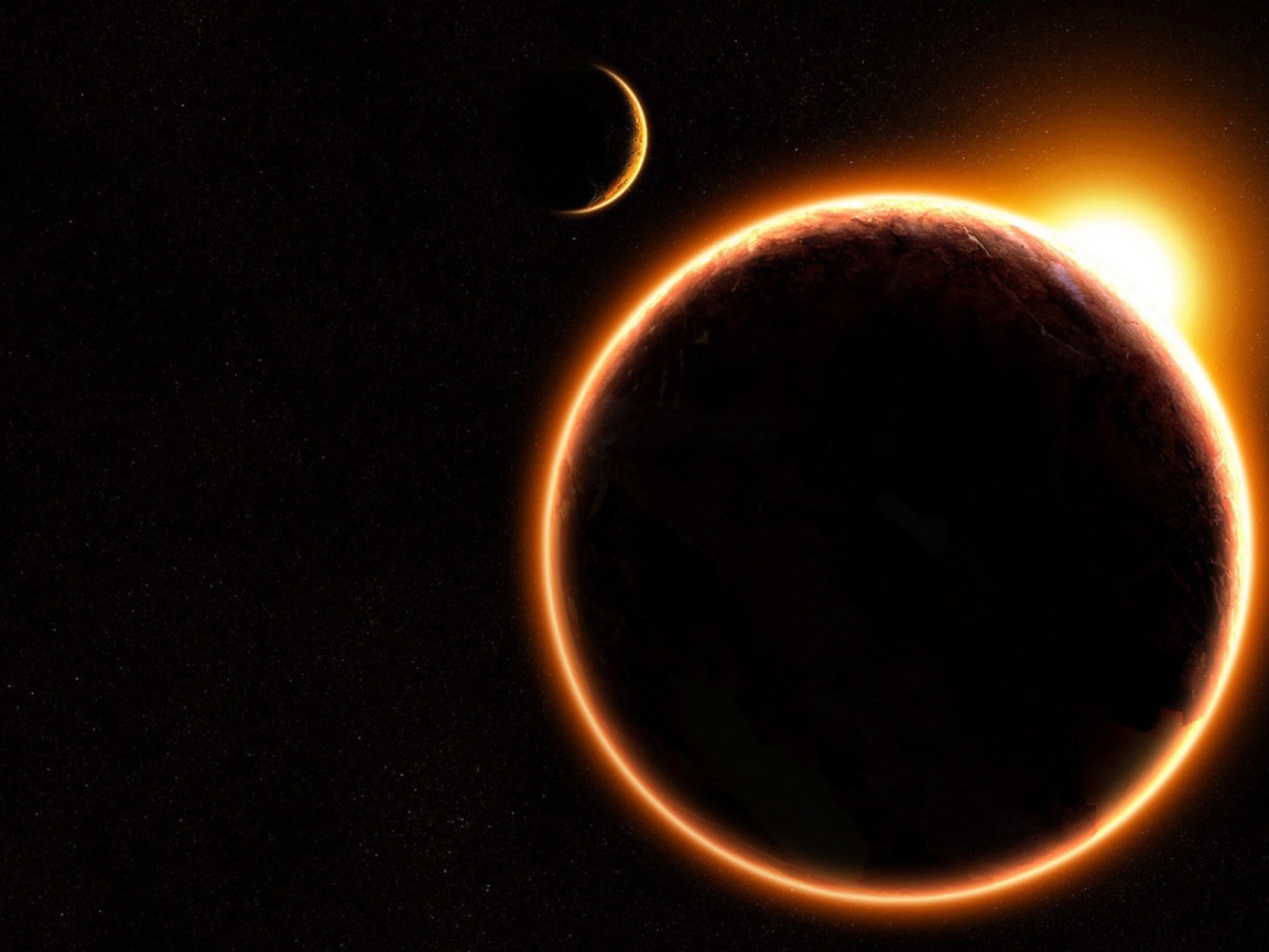 Земля заслоняет Солнце