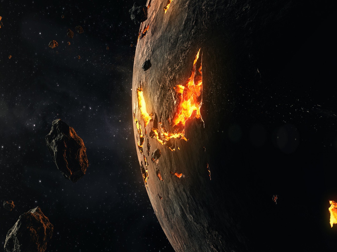 Огненные раны на поверхности планеты