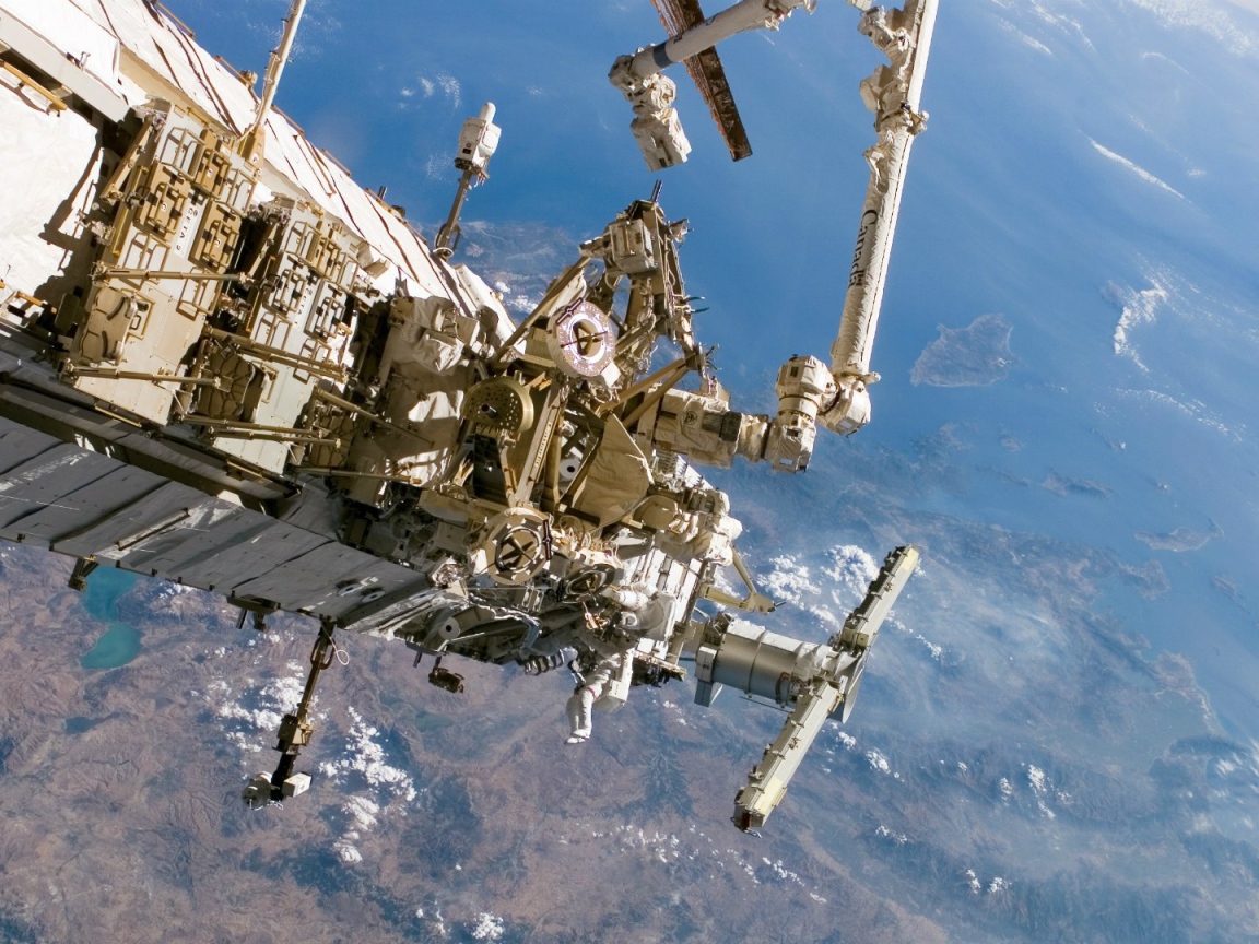 Международная космическая станция на орбите