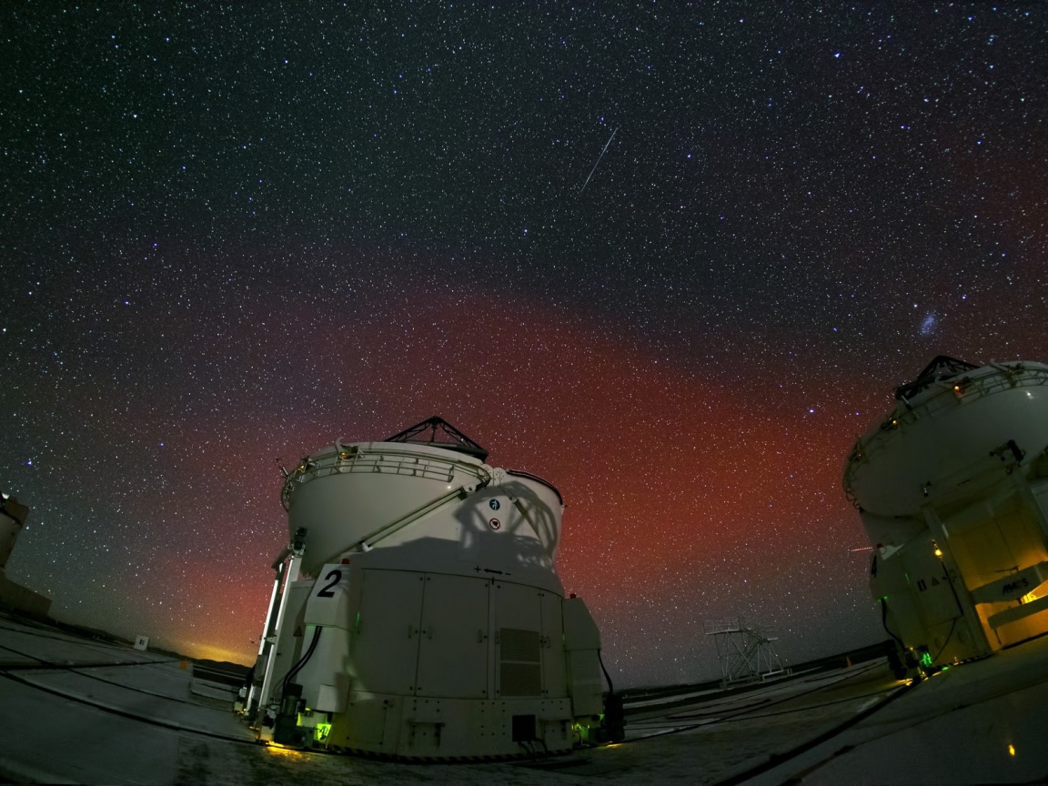 Метеор над обсерваторией