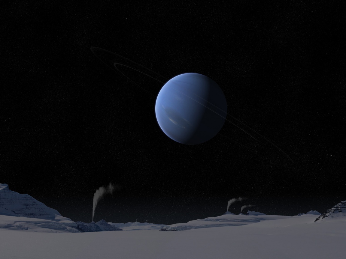 Фото Нептуна со спутника