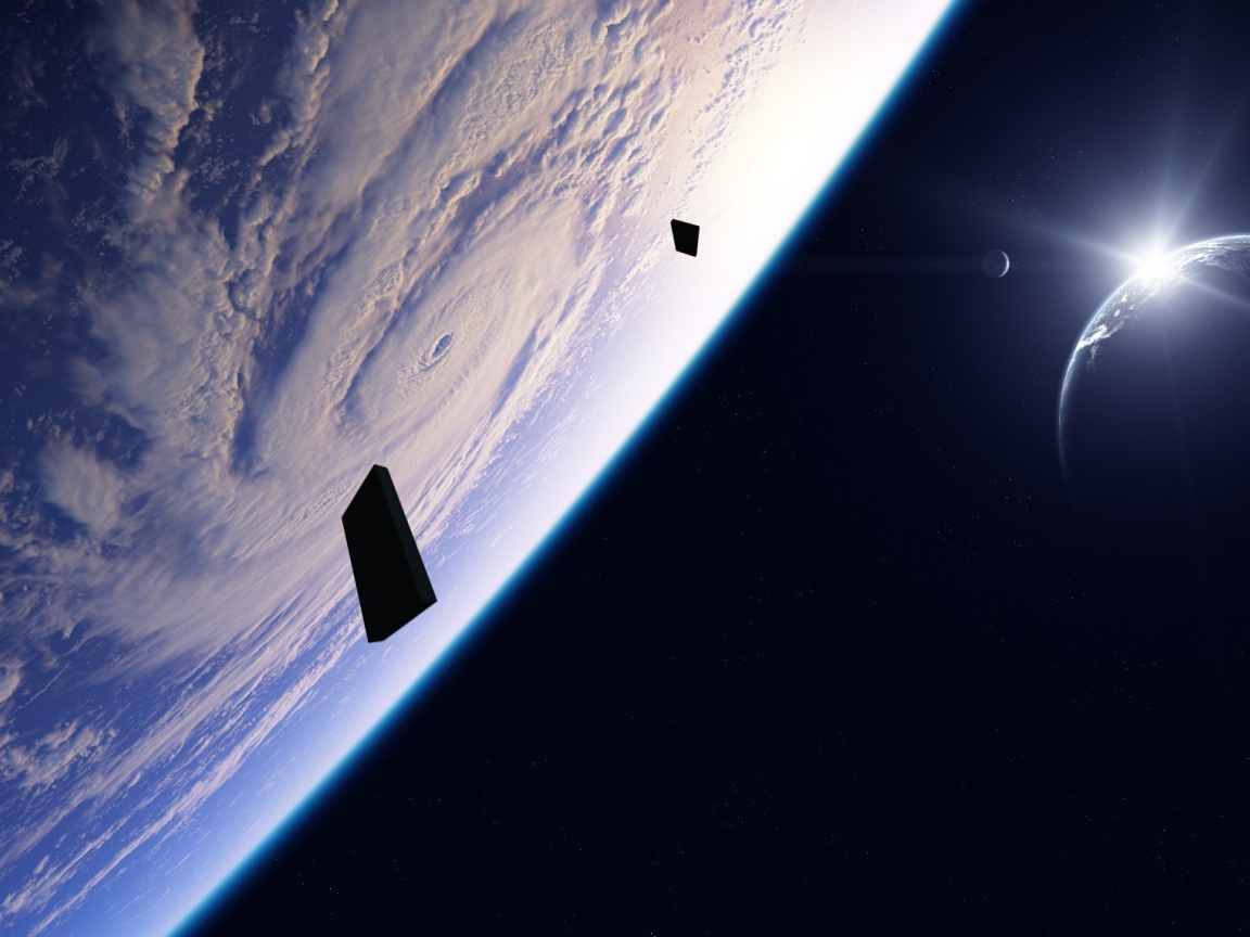 Циклон в атмосфере планеты